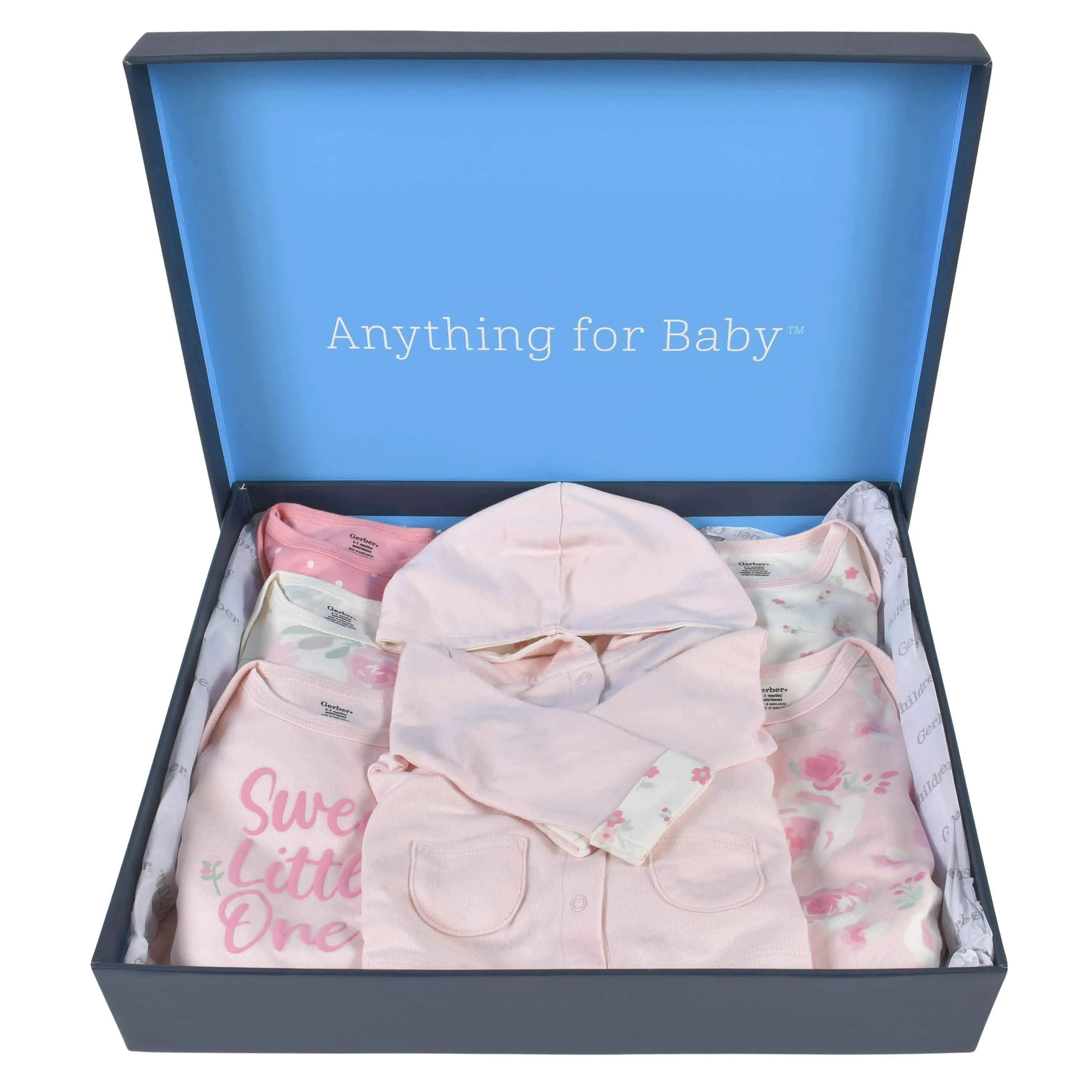 8-Piece Baby Girls Floral Playwear Gift Set