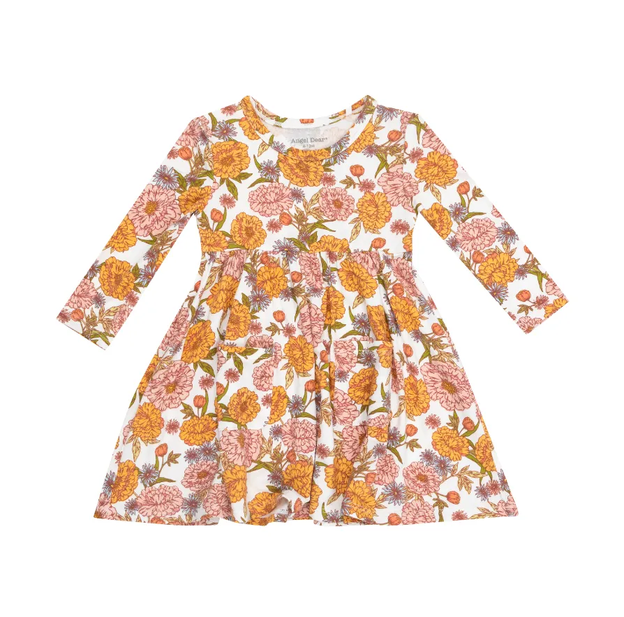 Ambers Floral Twirly Long Sleeve Dress