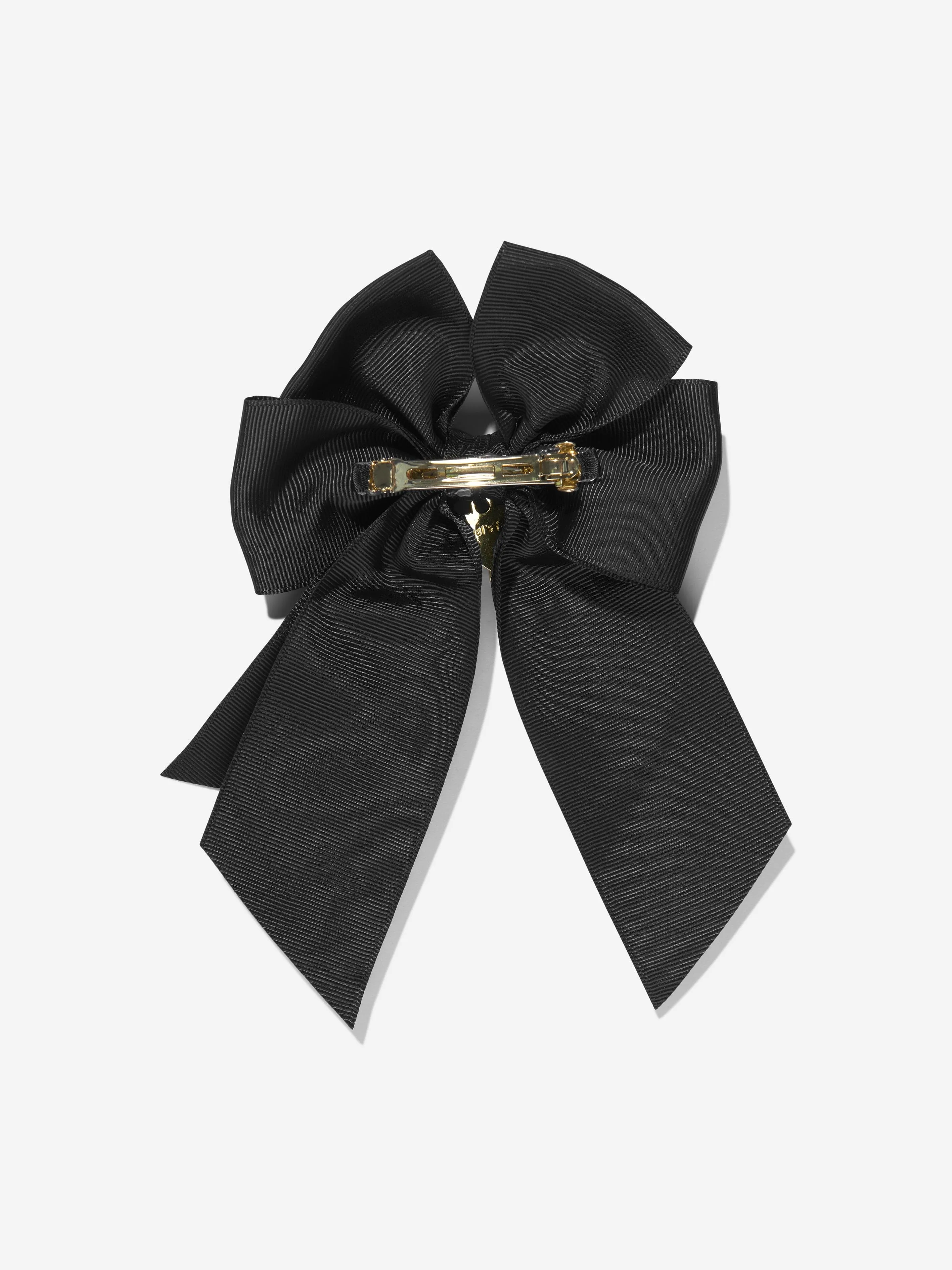 Angels Face Girls French Bow Clip in Black