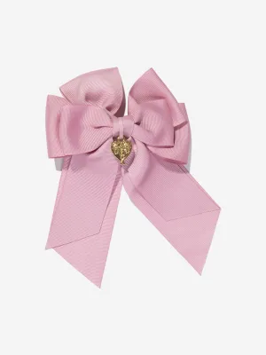 Angels Face Girls French Bow Clip in Pink