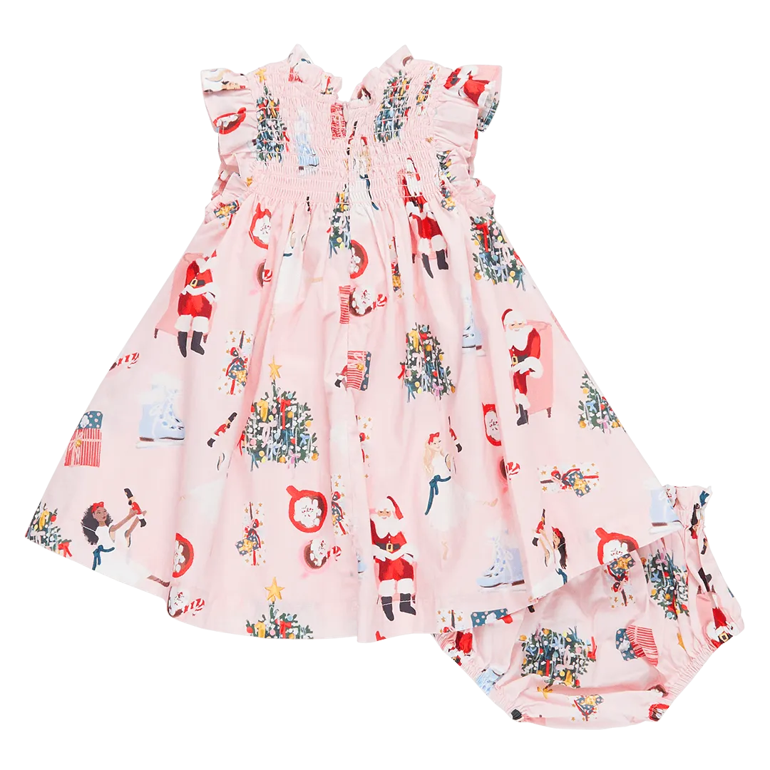 Baby Girl Dresses | Stevie - Holiday Spirit | Pink Chicken