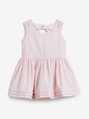 Baby HOP Light Pink Striped Tia Dress