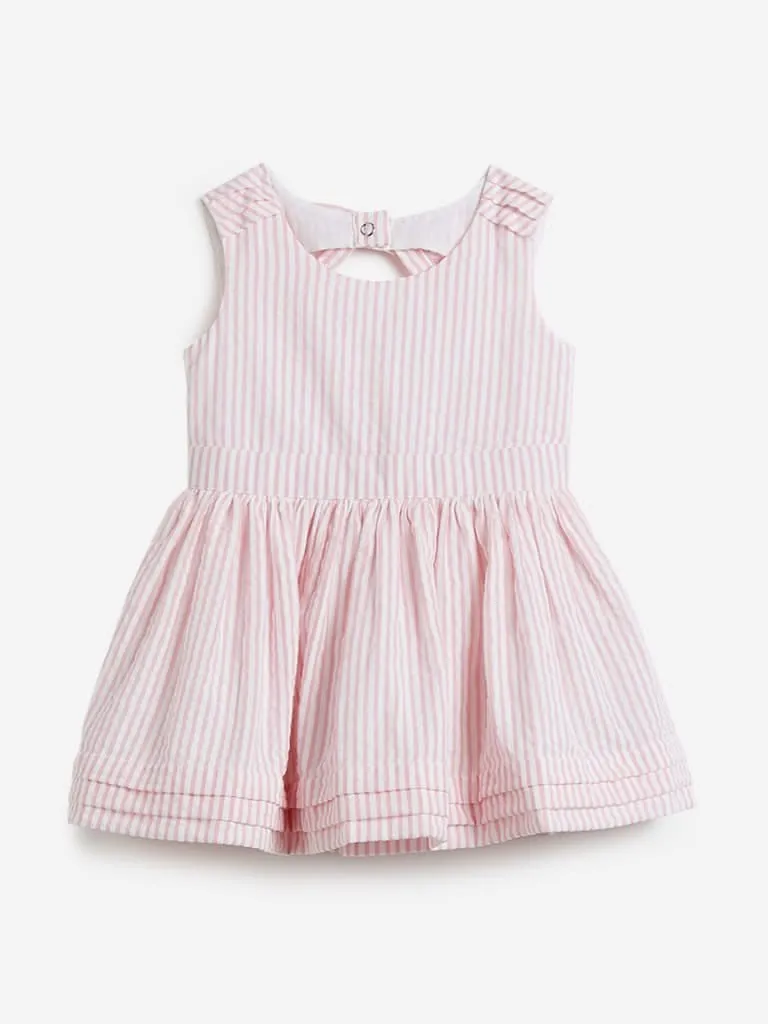 Baby HOP Light Pink Striped Tia Dress