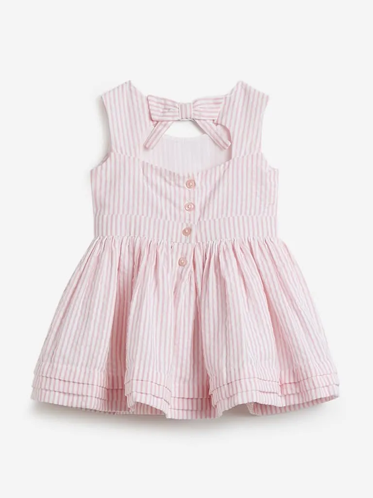 Baby HOP Light Pink Striped Tia Dress