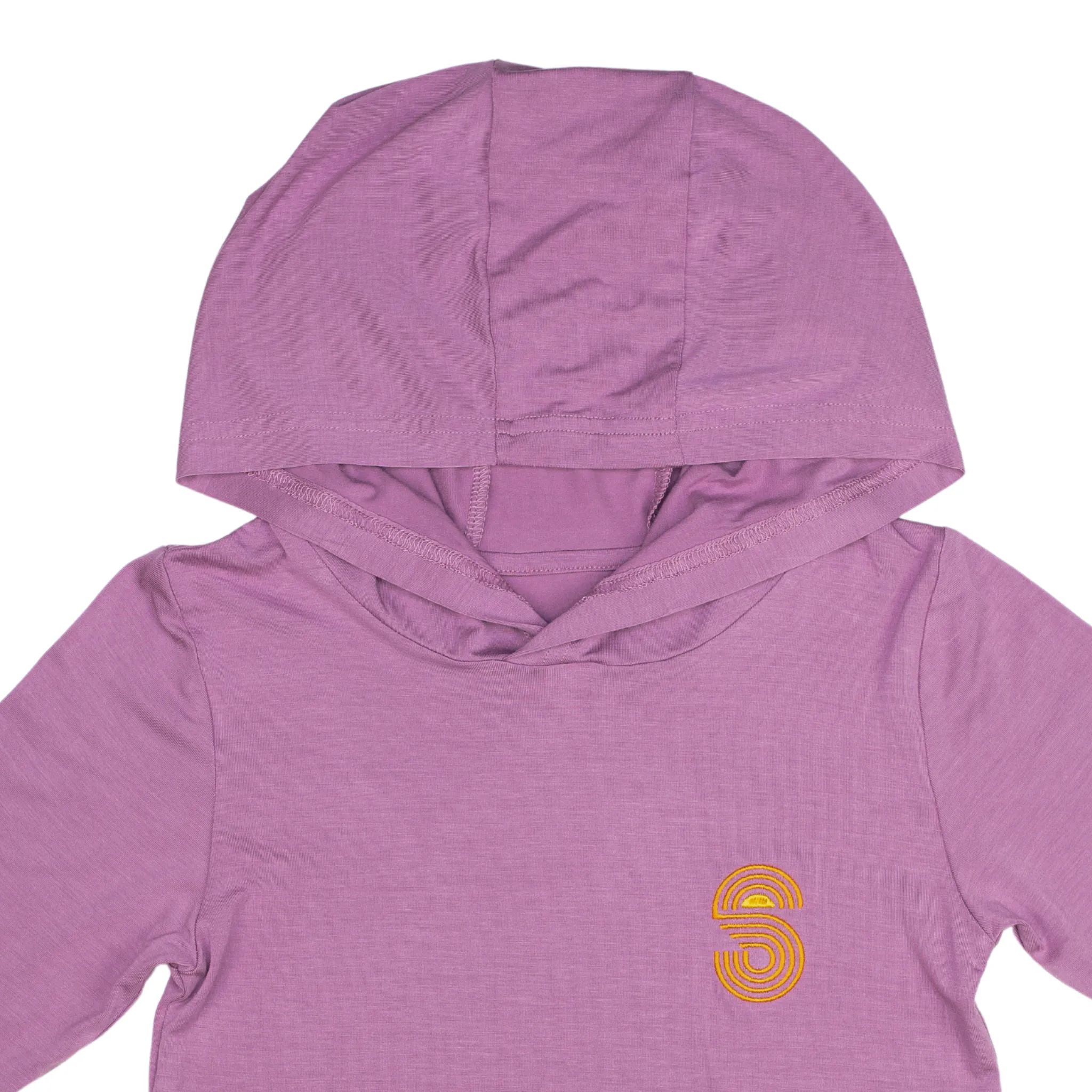 BAMBOO PRO KIDS UPF 50  HOODIE - PALM BEACH PINK