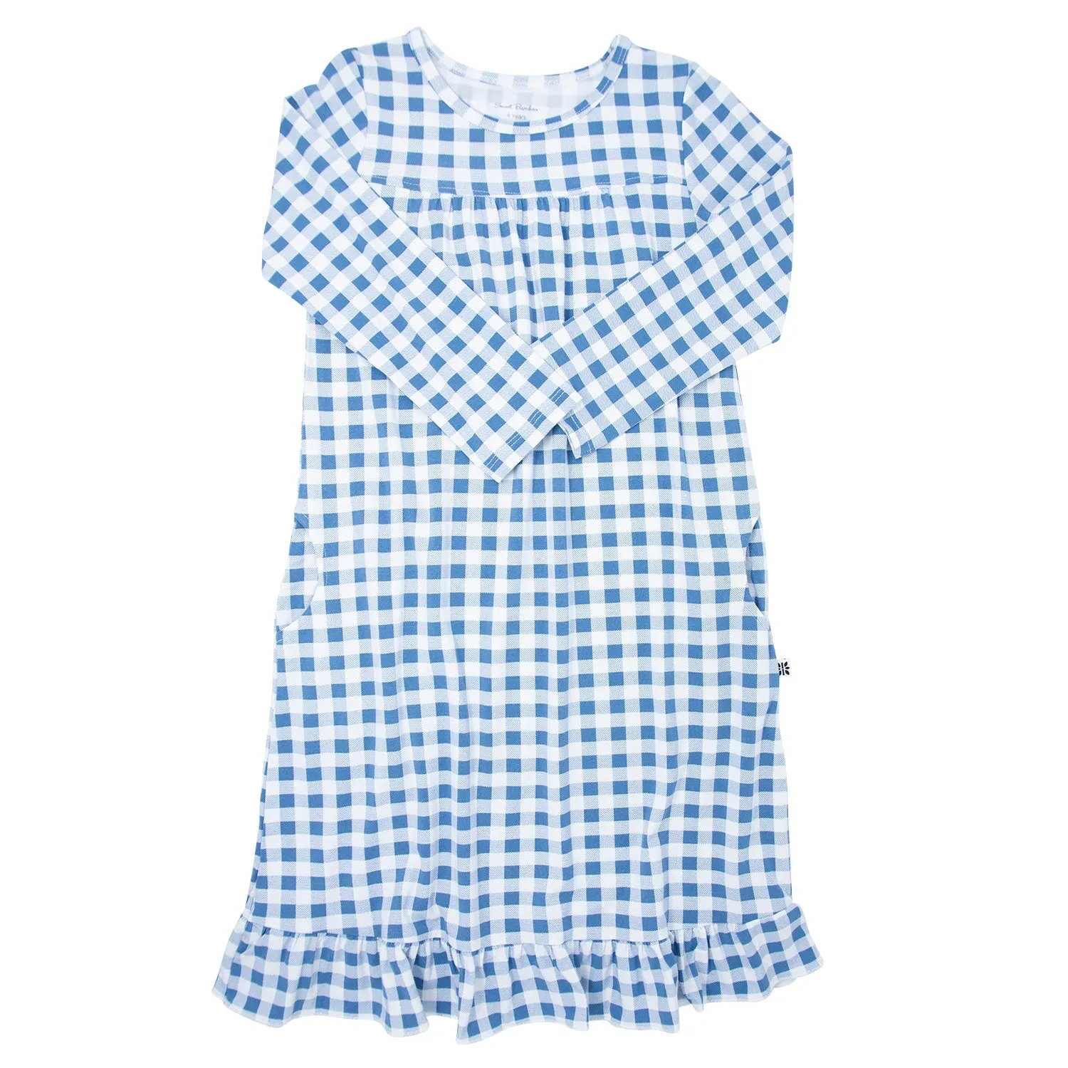 Boho Dress - Blue Gingham