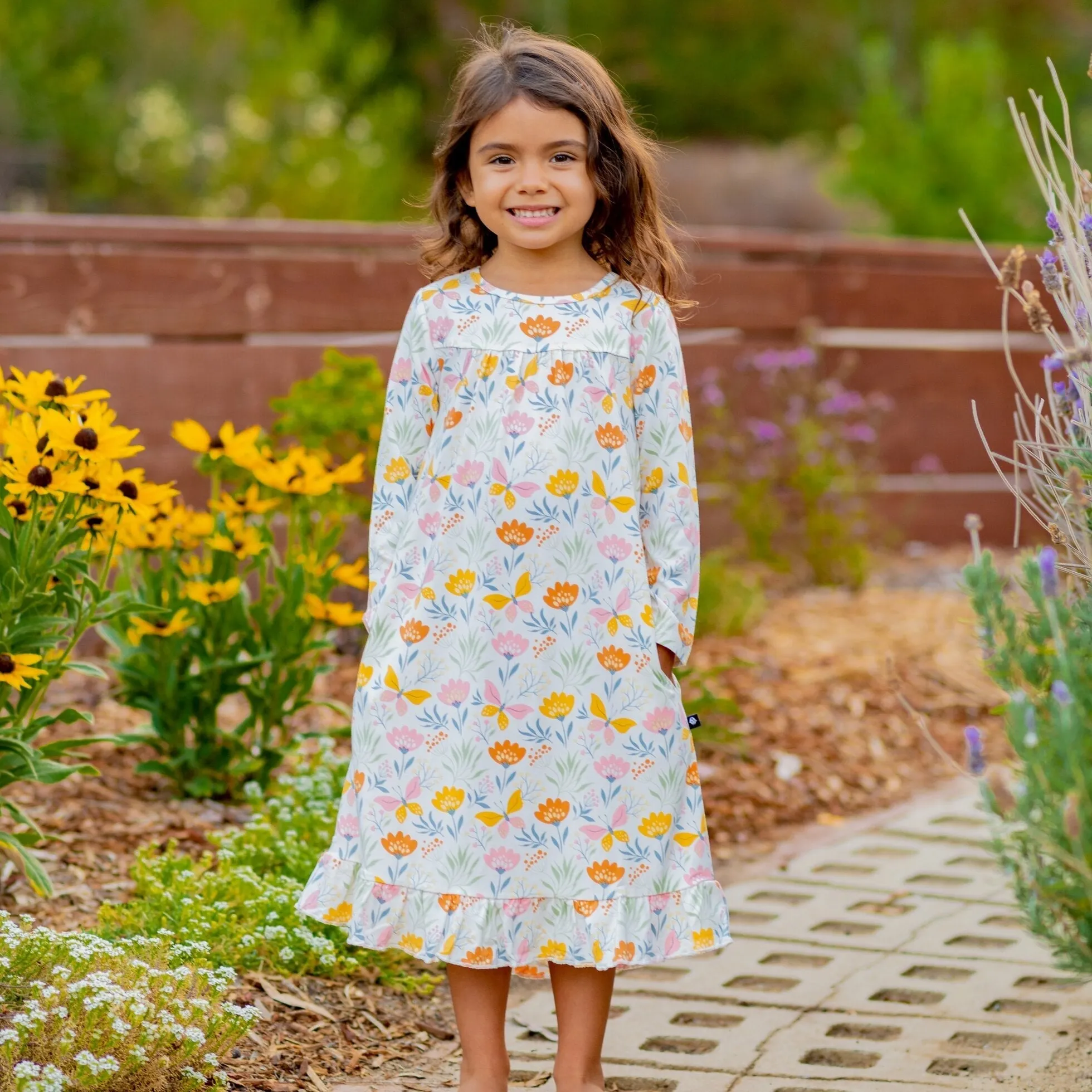 Boho Dress - Butterfly Floral