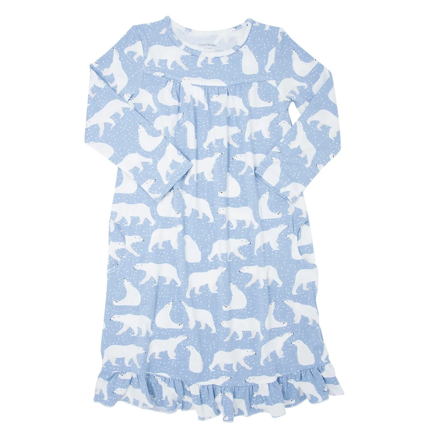 Boho Dress - Polar Bear Blue