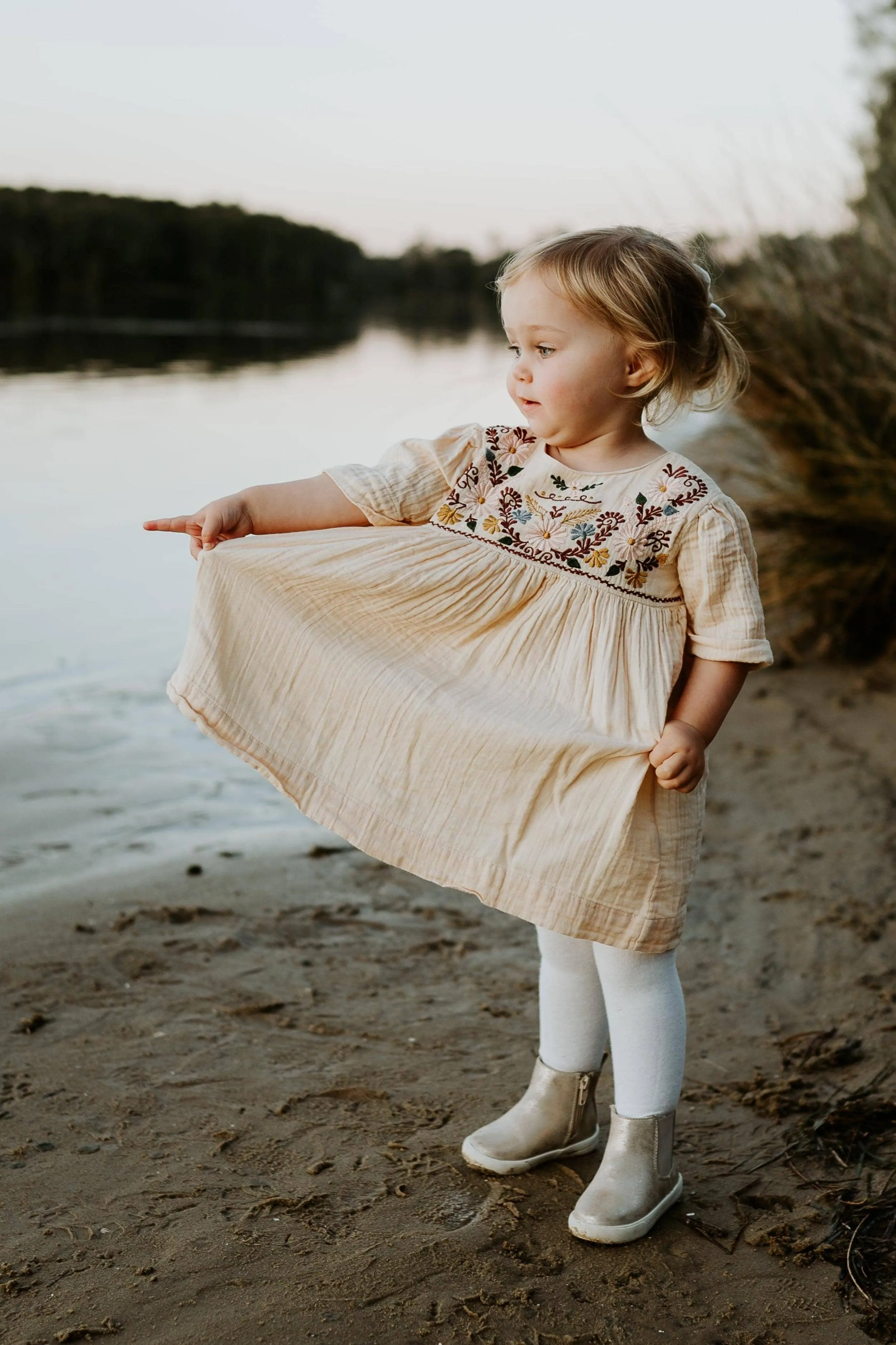 Bonjour Vintage Flower Girl Dress