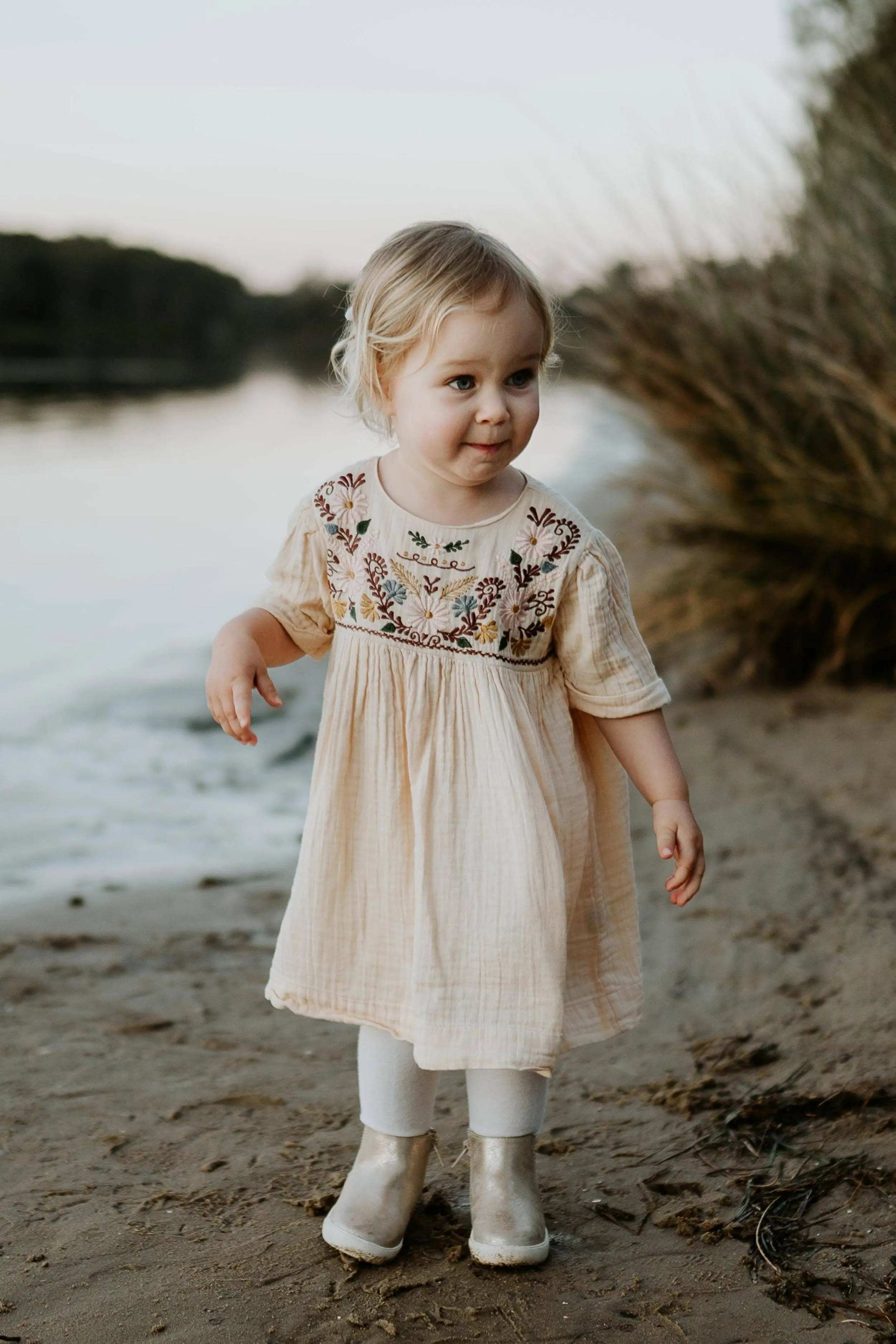 Bonjour Vintage Flower Girl Dress