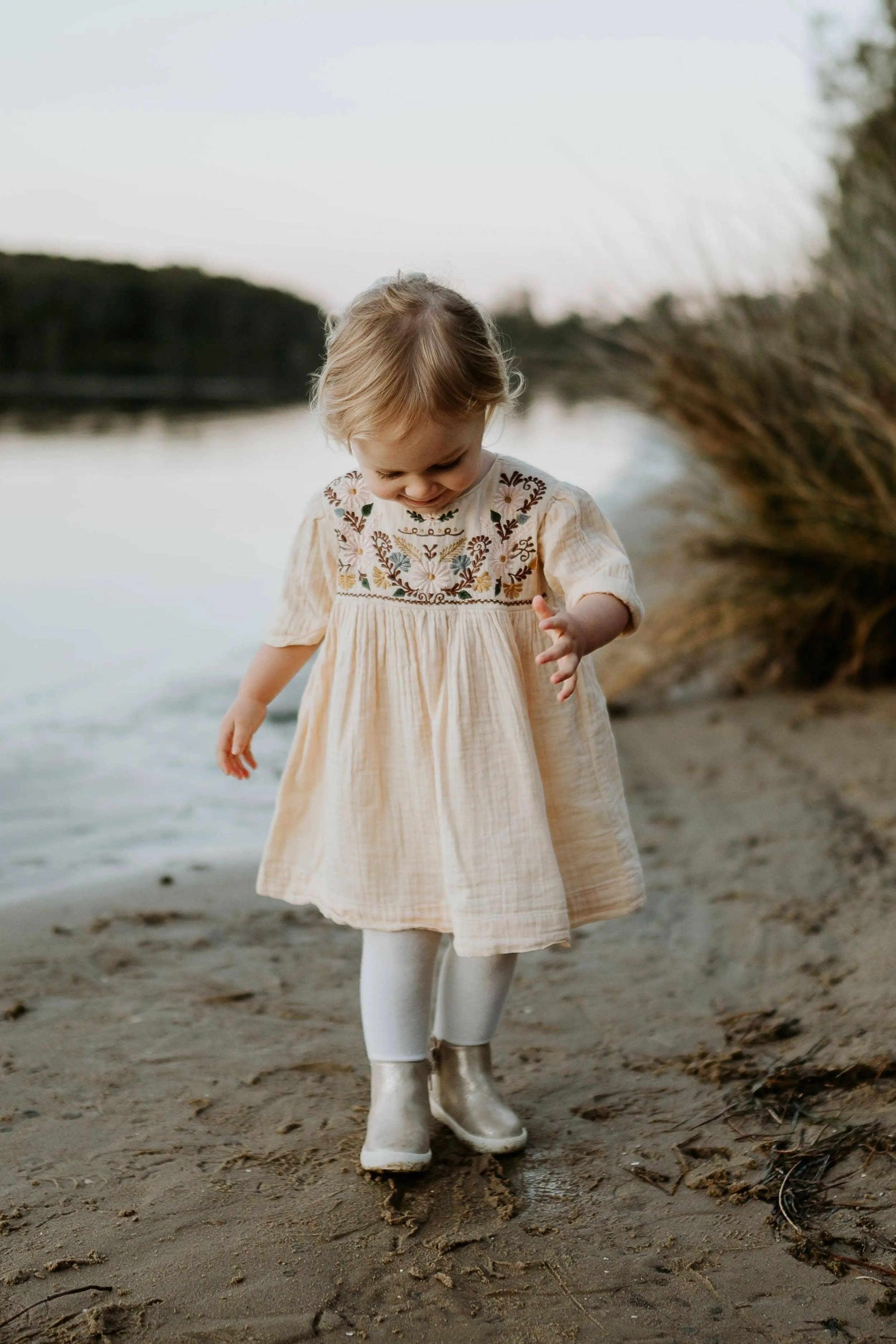 Bonjour Vintage Flower Girl Dress