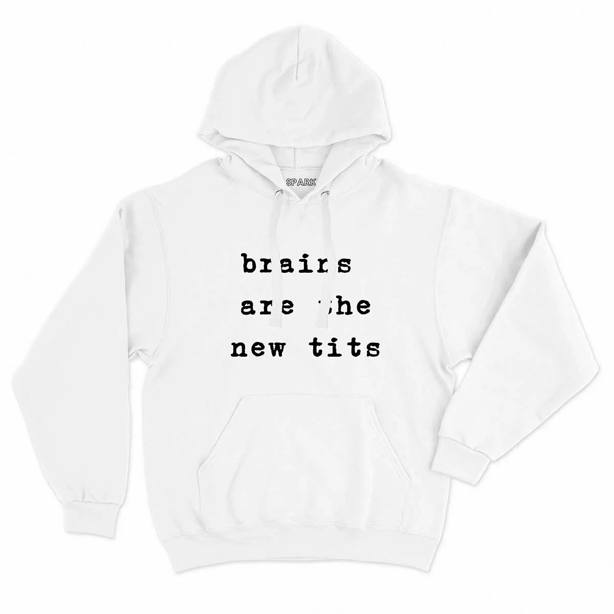 Brains Are The New Tits Feminist Hoodie