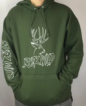 Buck Wild Army Green Hoodie