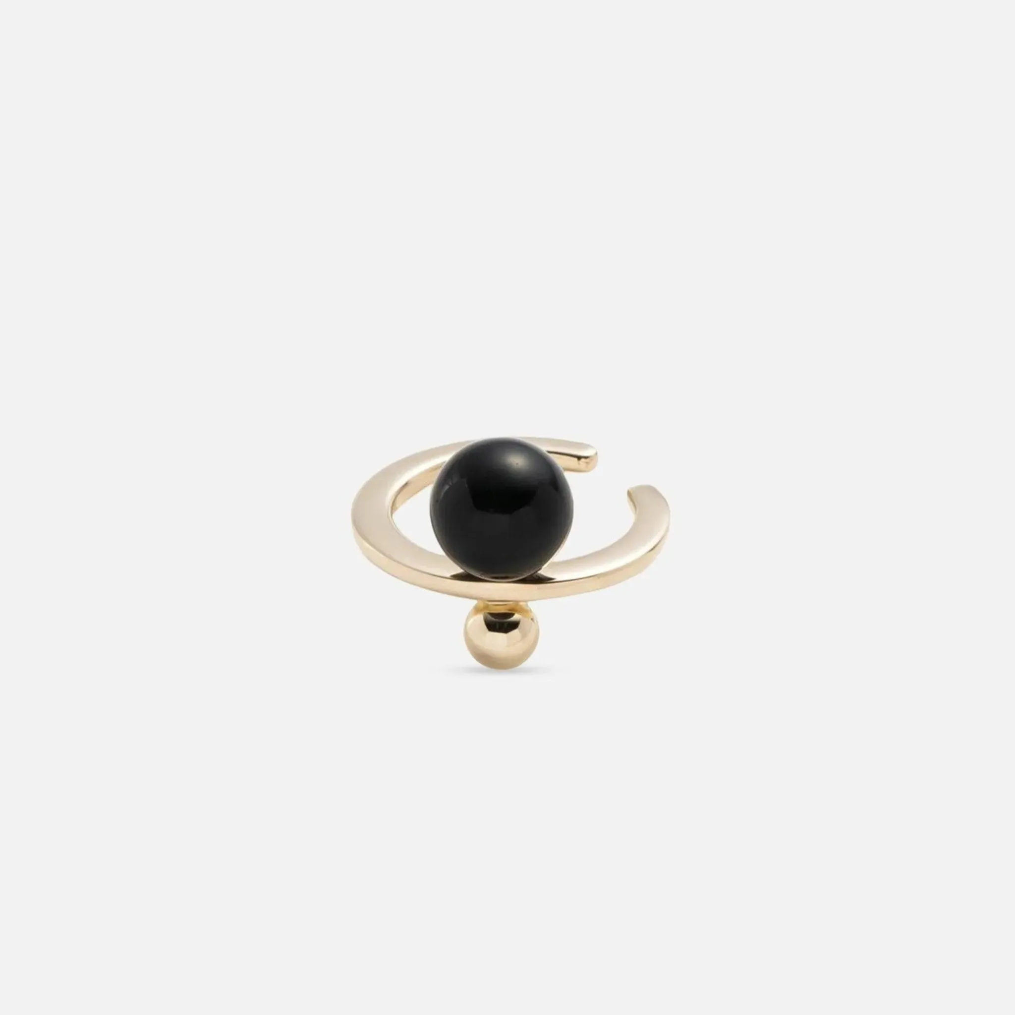 Bumble Bee Onyx Ear Cuff