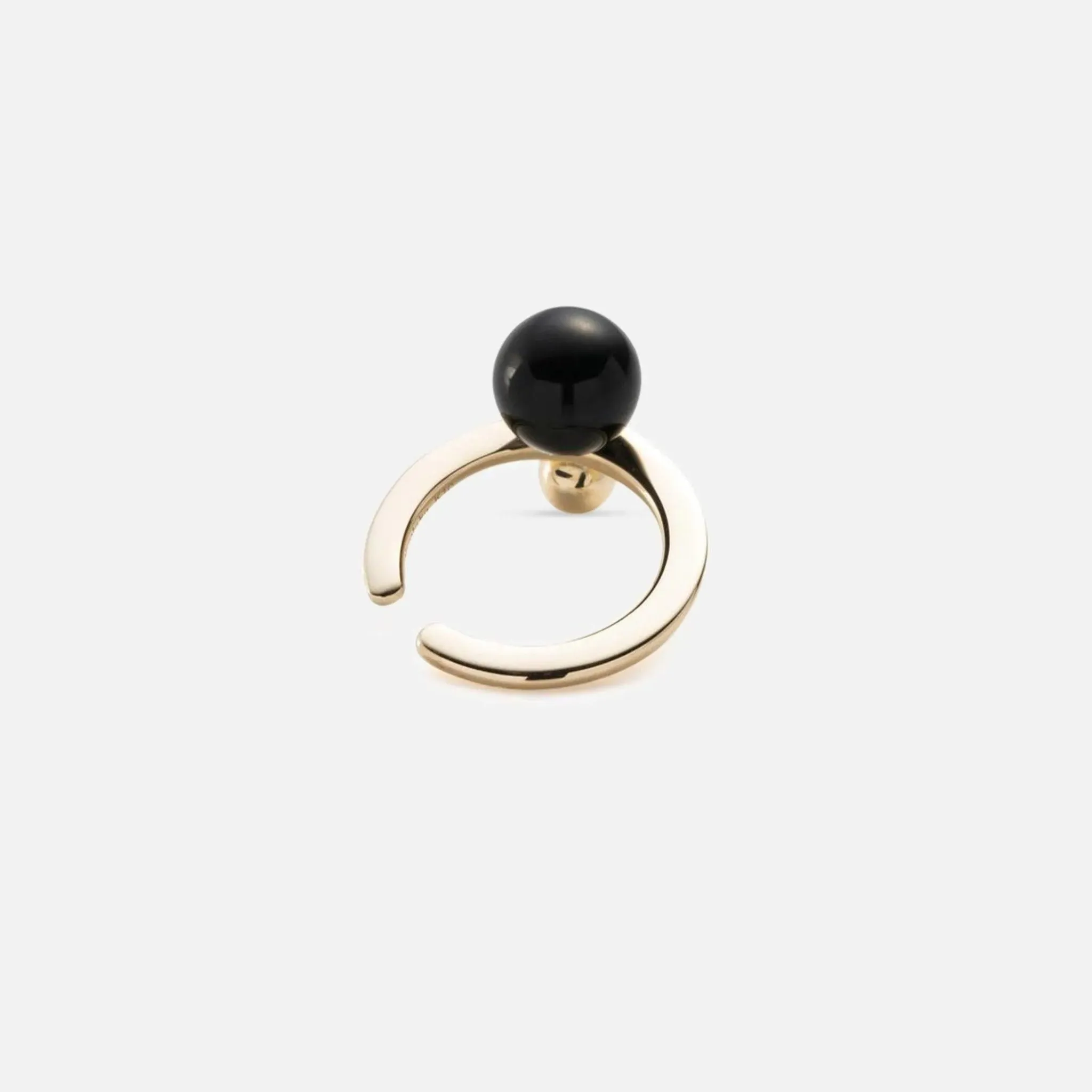 Bumble Bee Onyx Ear Cuff