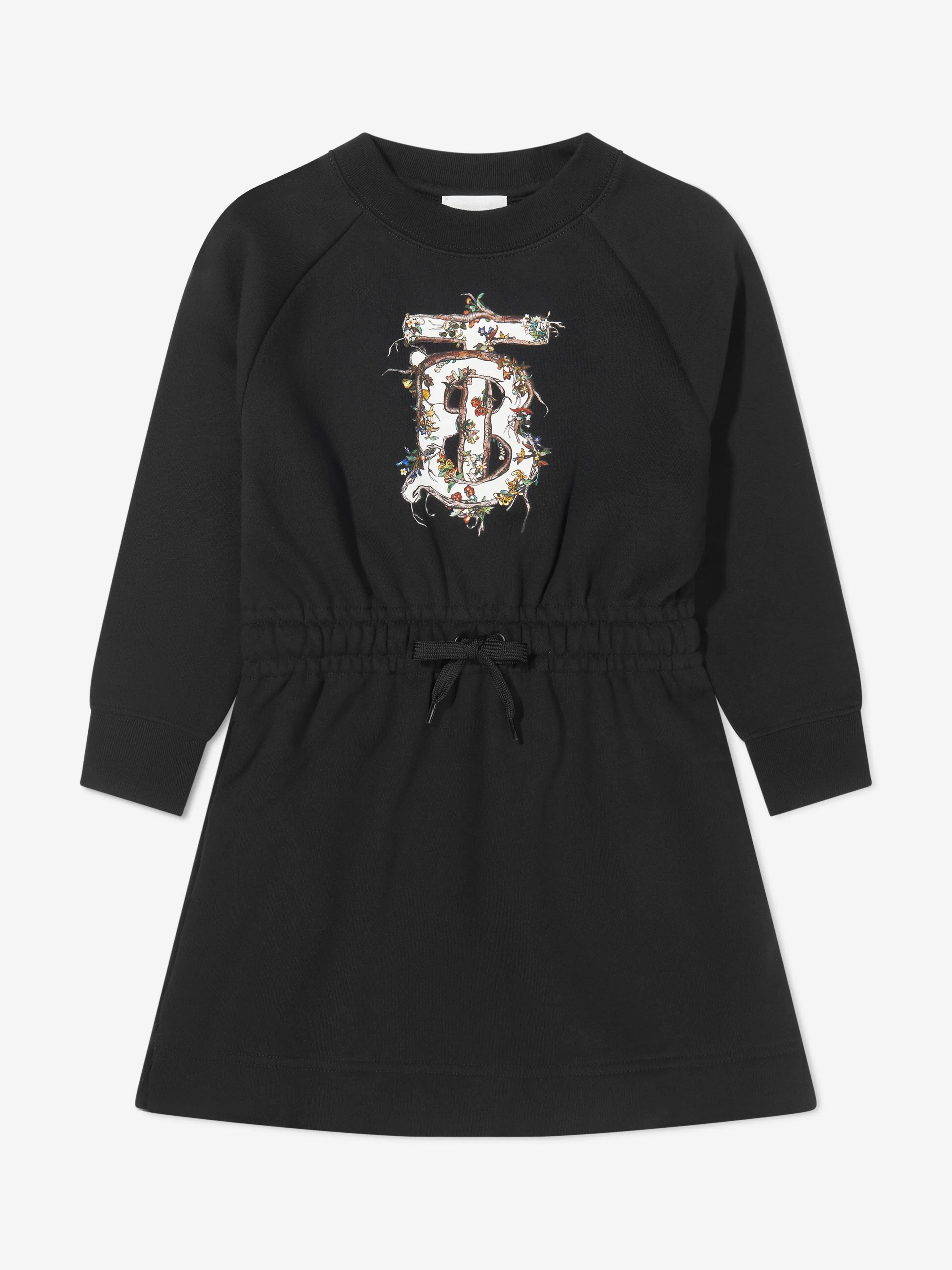 Burberry Girls Alba Long Sleeve Logo Dress