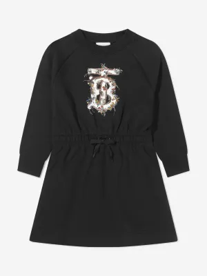 Burberry Girls Alba Long Sleeve Logo Dress