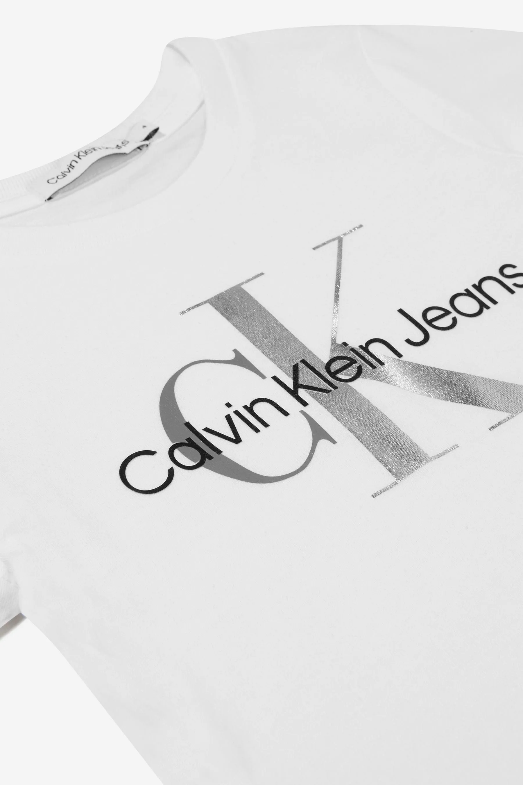 Calvin Klein Girls Cotton Monogram T-Shirt