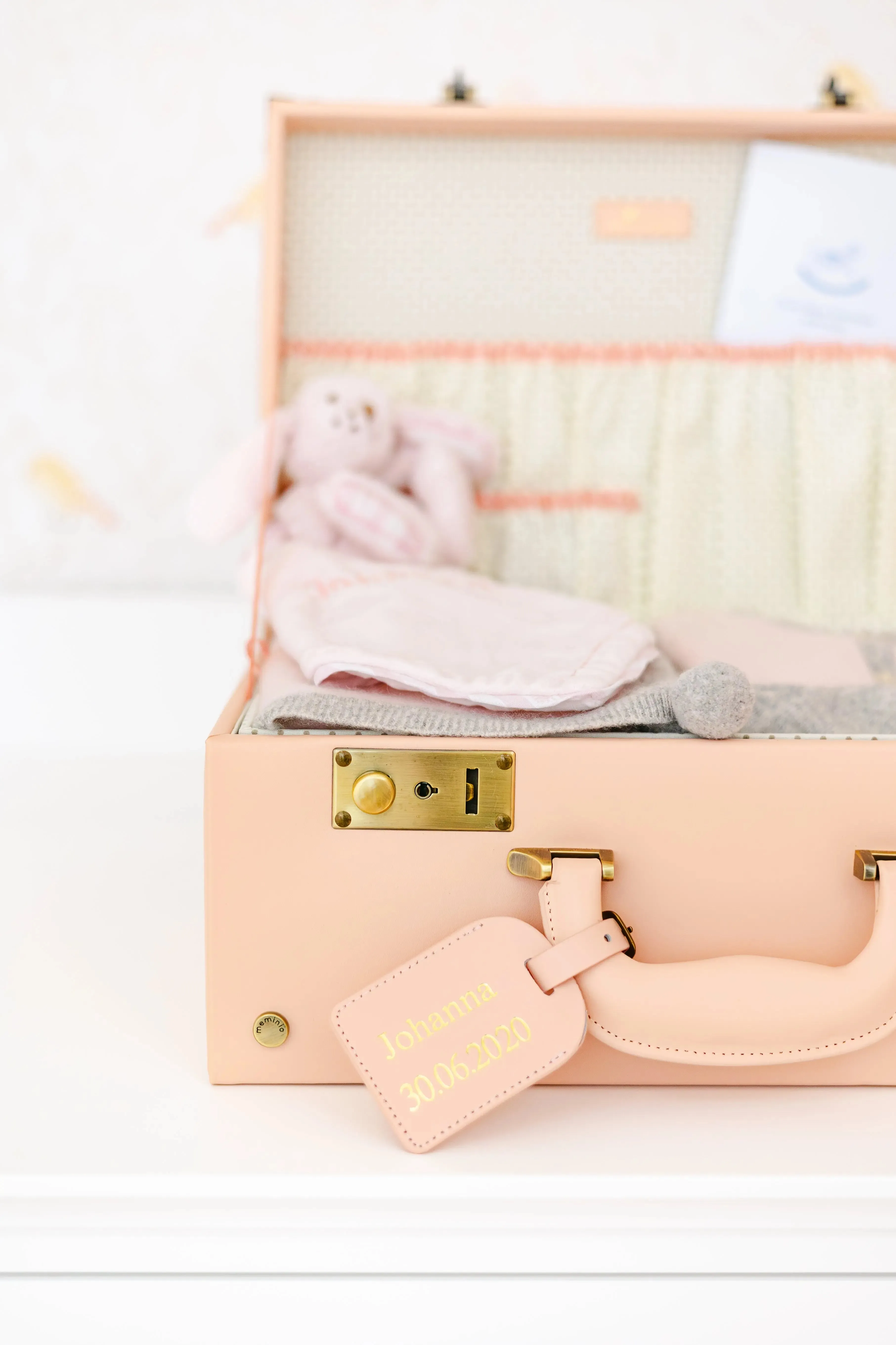 Cashmere keepsake baby gift set - Pink