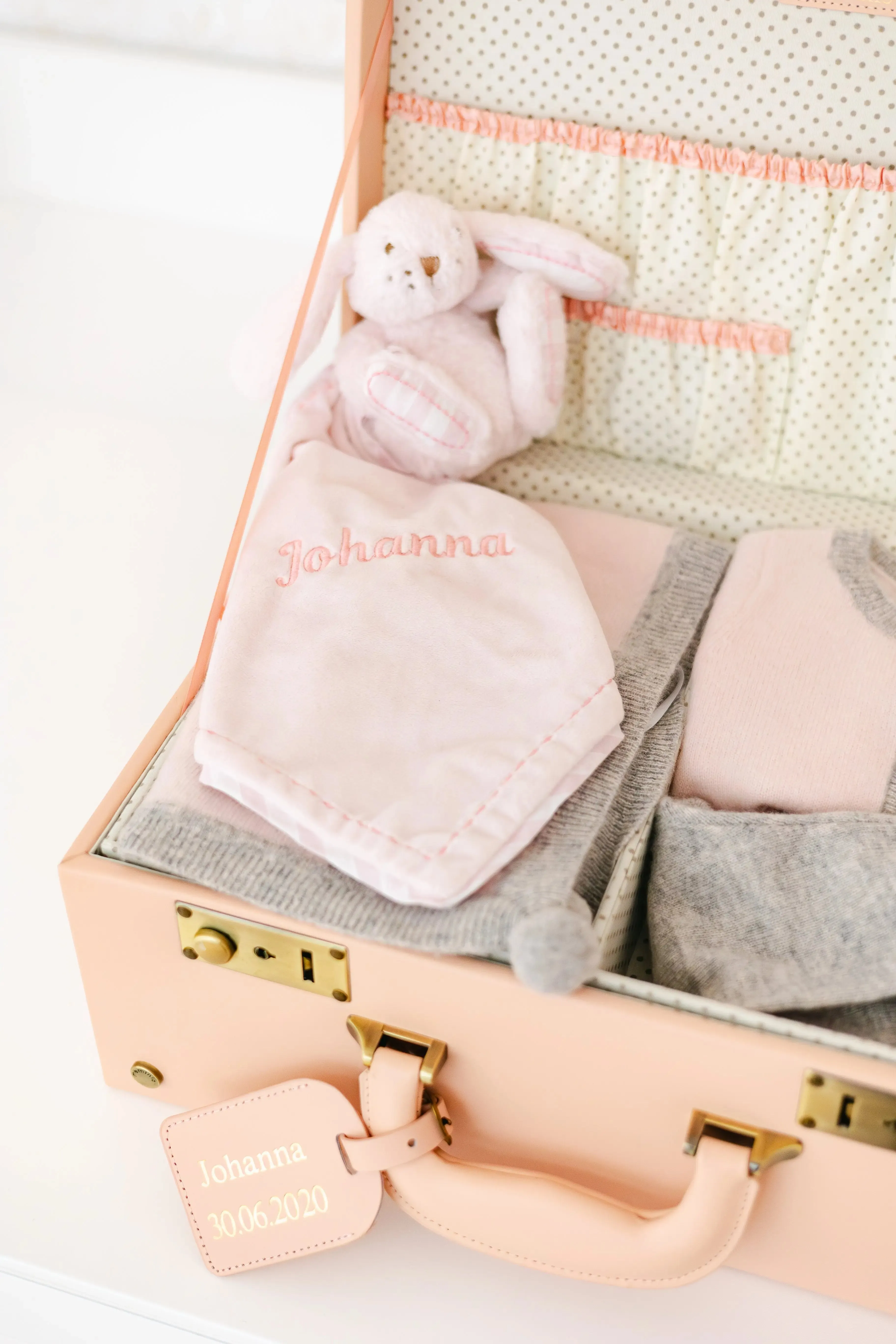 Cashmere keepsake baby gift set - Pink