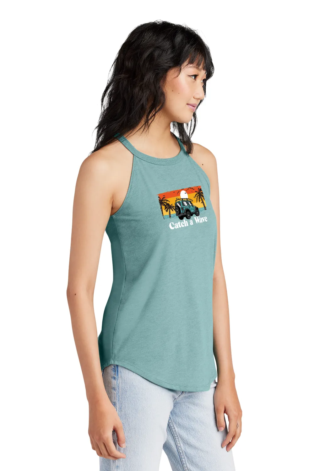 Catch a Wave High Neck Tank