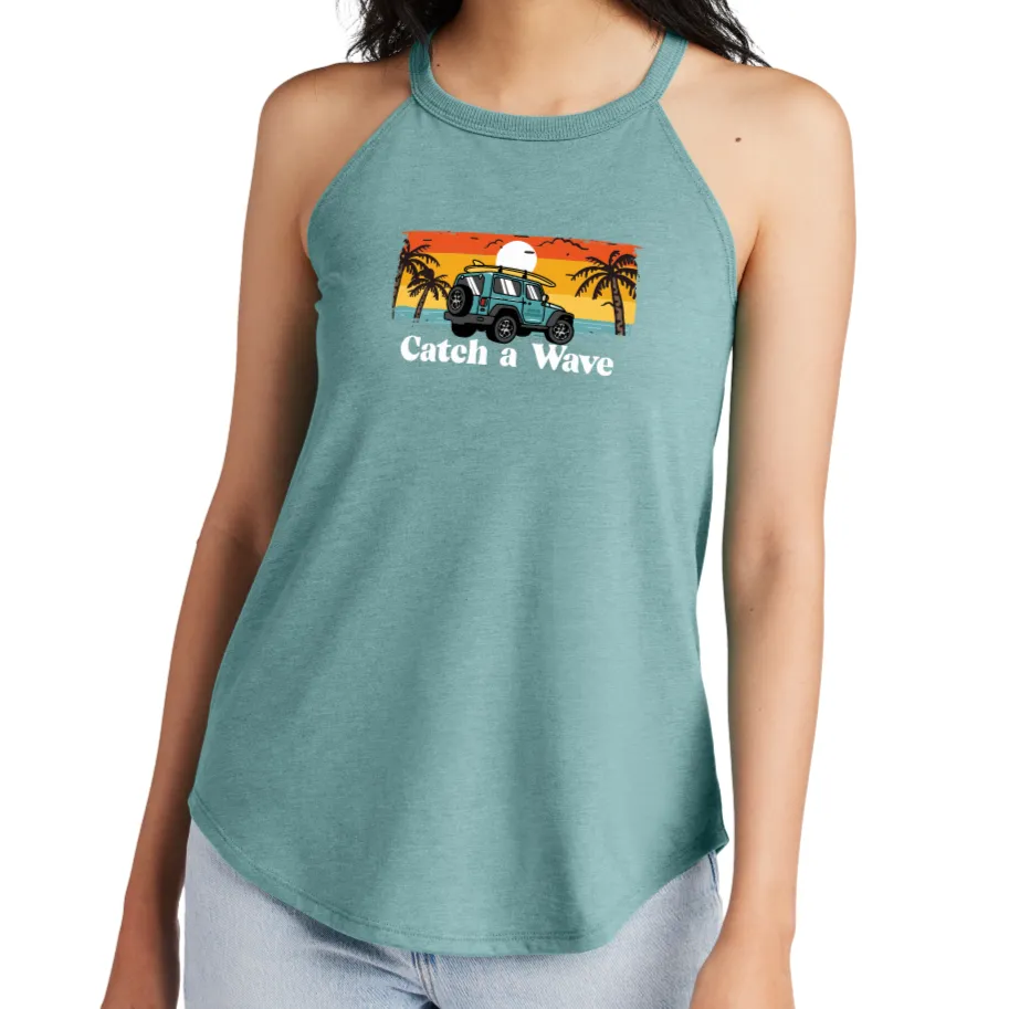 Catch a Wave High Neck Tank