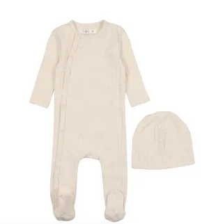 CCB Pale Pink Wide-ribbed Footie Set