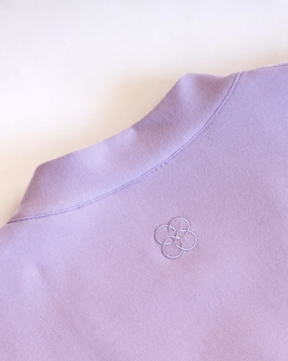 Court Interlock Cardigan Lavender