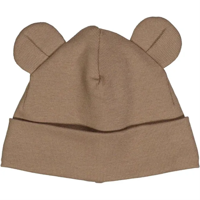 Cozy Me Ribbed Bear Beanie