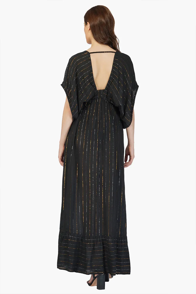 Dark Angel V-Neck Maxi Dress