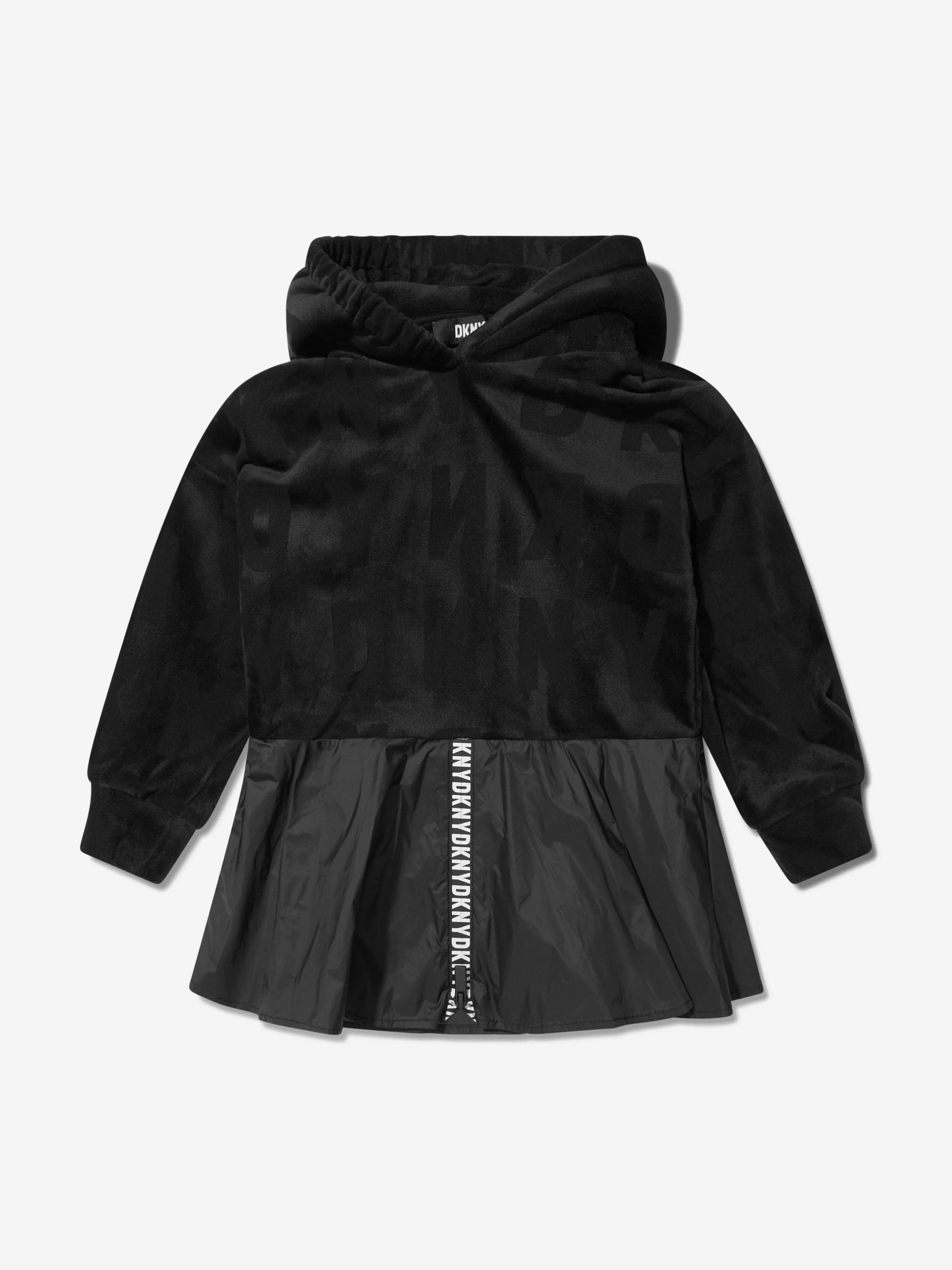 DKNY Girls Hooded Zip Dress