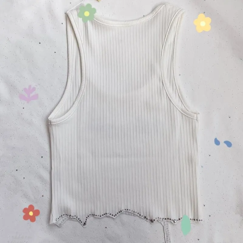 Drippy Rhinestone Babygirl Top