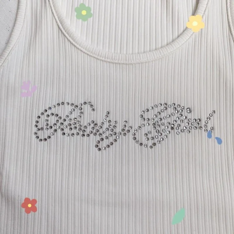 Drippy Rhinestone Babygirl Top