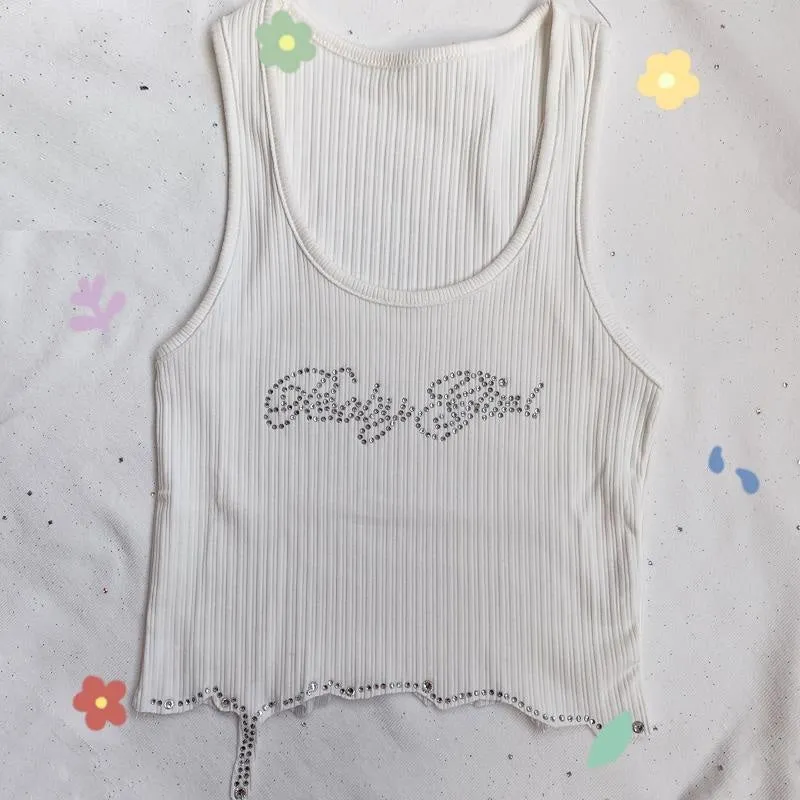 Drippy Rhinestone Babygirl Top