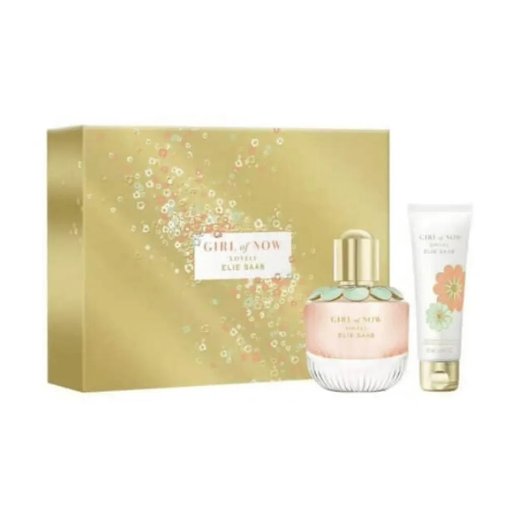 Elie Saab Girl of Now Lovely Women's Perfume Gift Set Spray (50ml) with 75ml Body Lotion