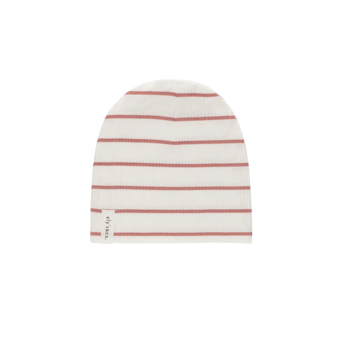 Ely's & Co. Ribbed Cotton Wide Stripes Beanie