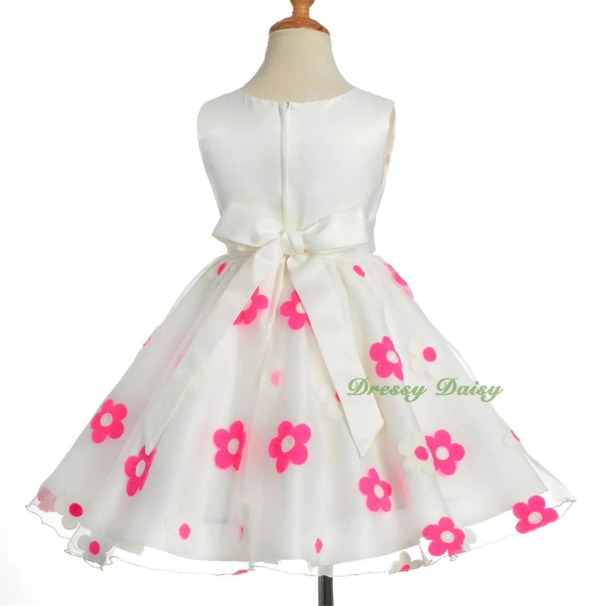 FG318 Floral Diamonds Flower Girl Dress Up Pageant Birthday Party Kid Size 3-10