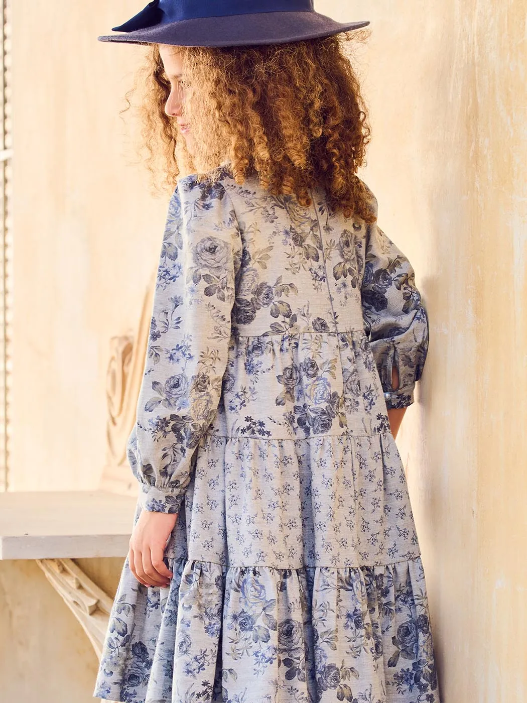 Girl's dress with sleeve- Boho line -AMIRA