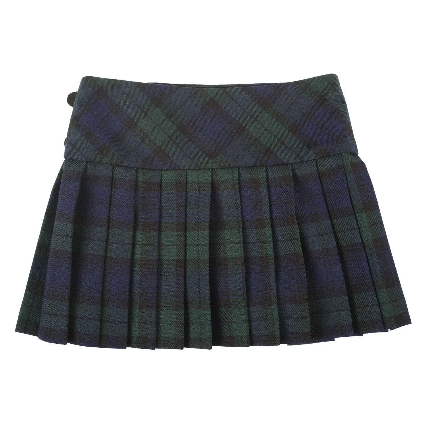 Girls Tartan Billie Kilt Black Watch