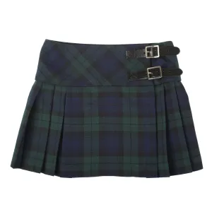 Girls Tartan Billie Kilt Black Watch