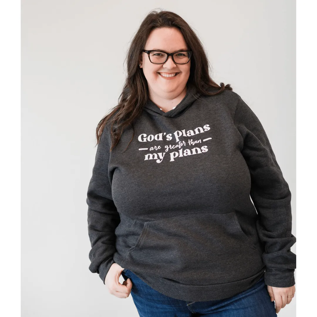 God's Plans are Greater than My Plans Premium Fleece Hoodie