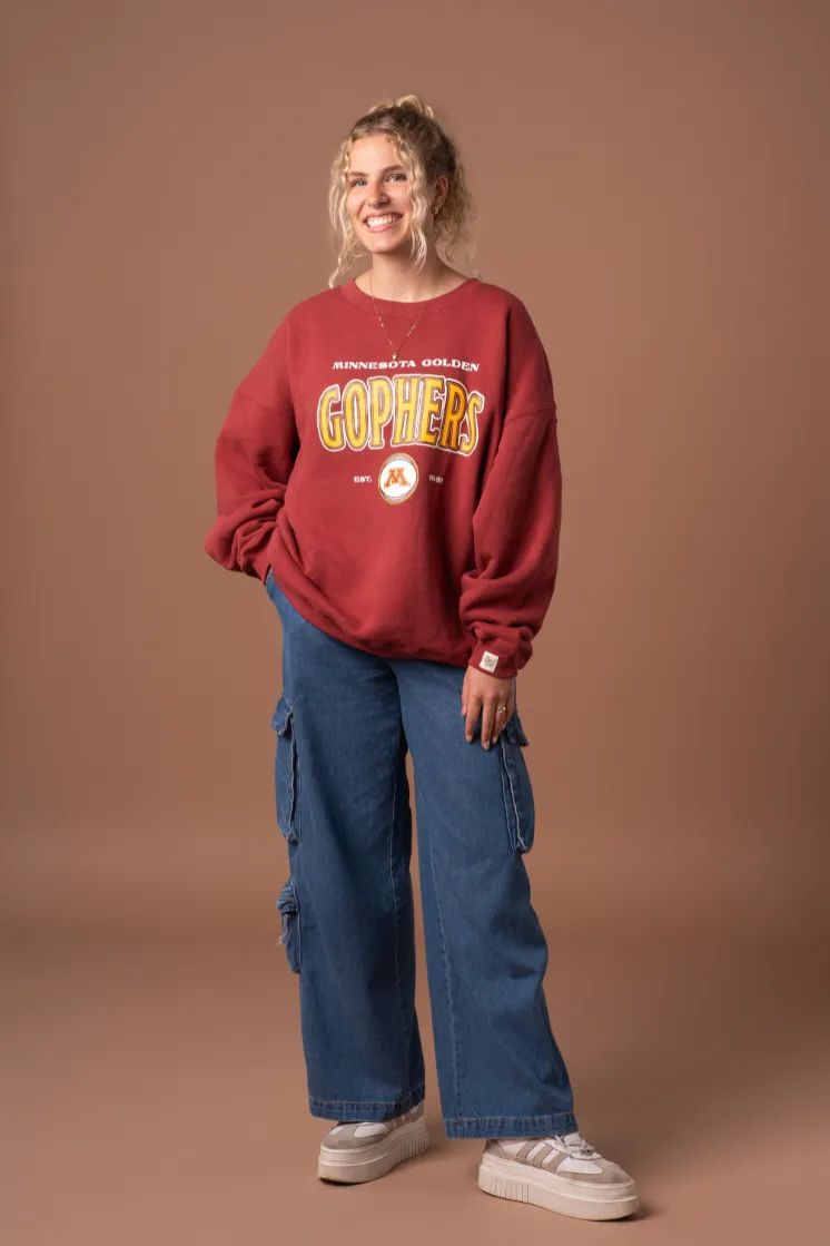 Gophers Vintage Oversized Crew