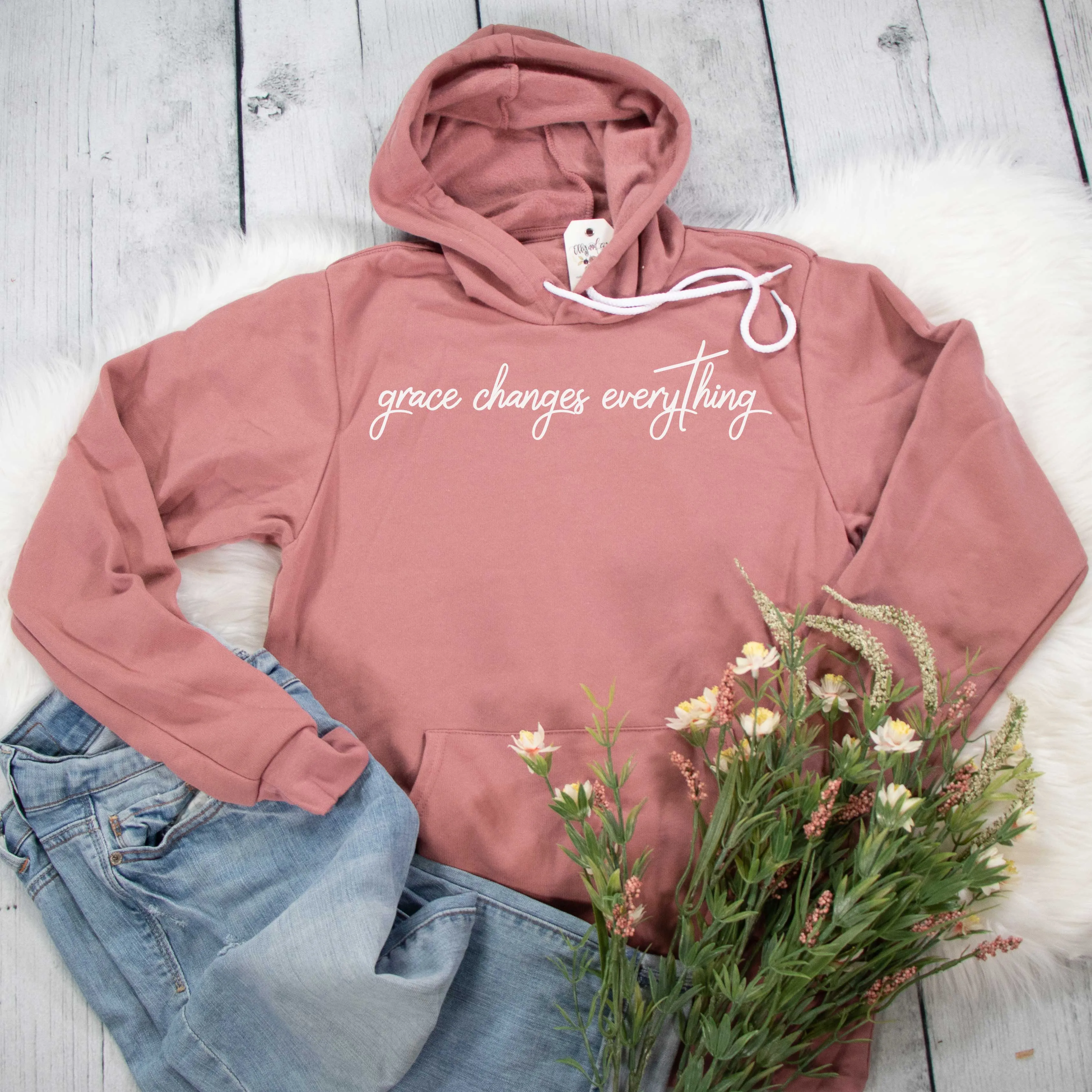 Grace Changes Everything Premium Fleece Hoodie