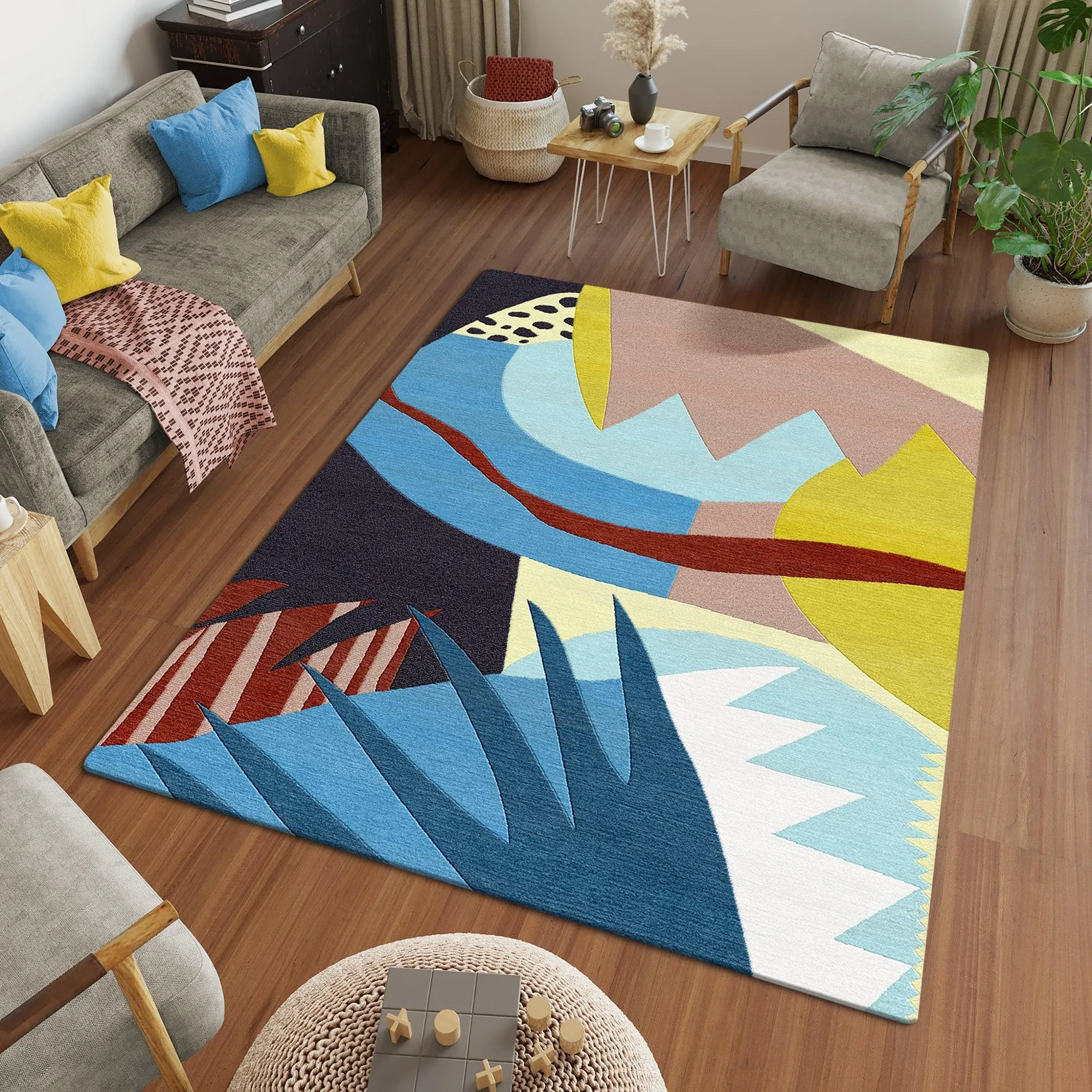 Hand Tufted Carpet Rug for Living Spaces | F-HT-029