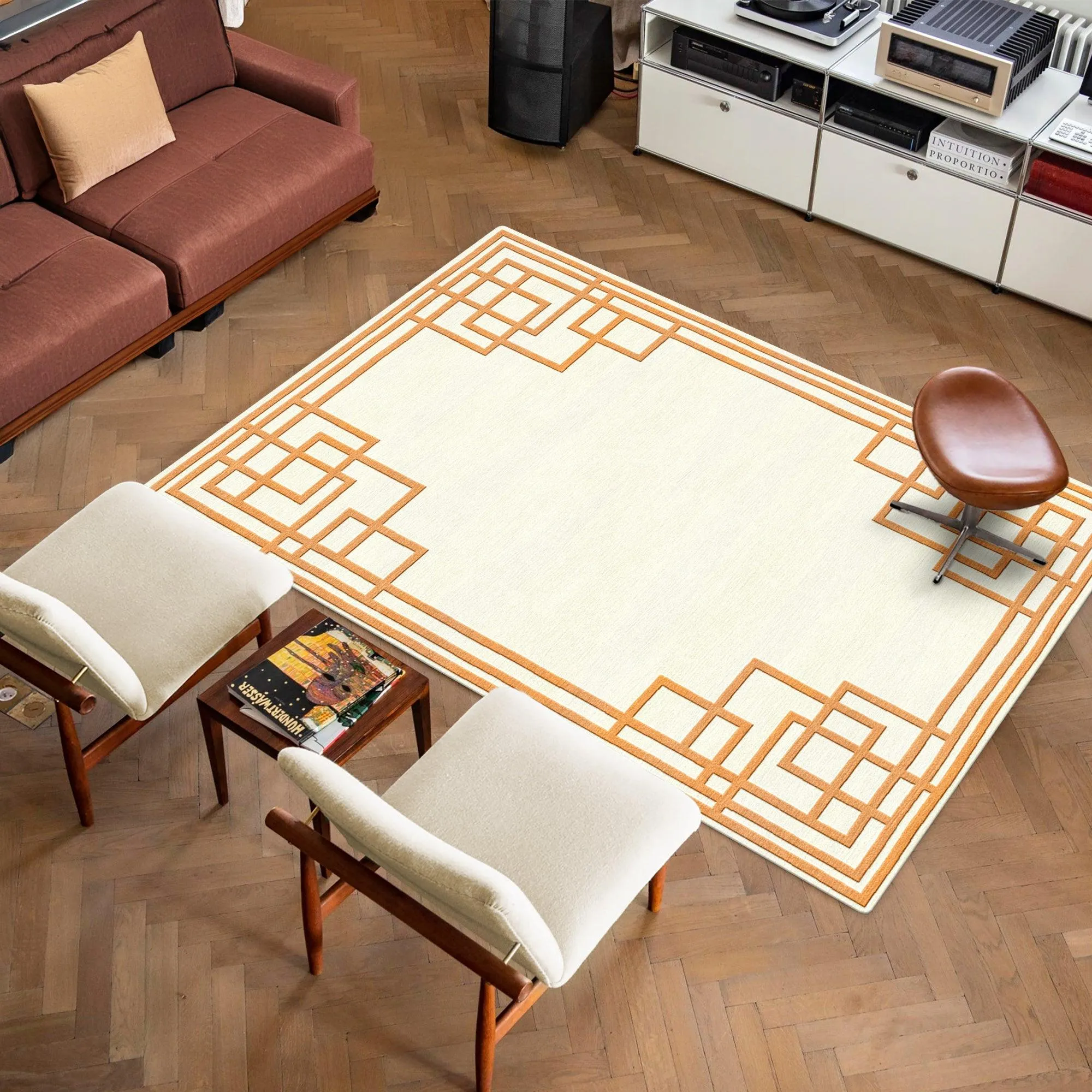 Hand Tufted Carpet Rug for Living Spaces | F-HT-035