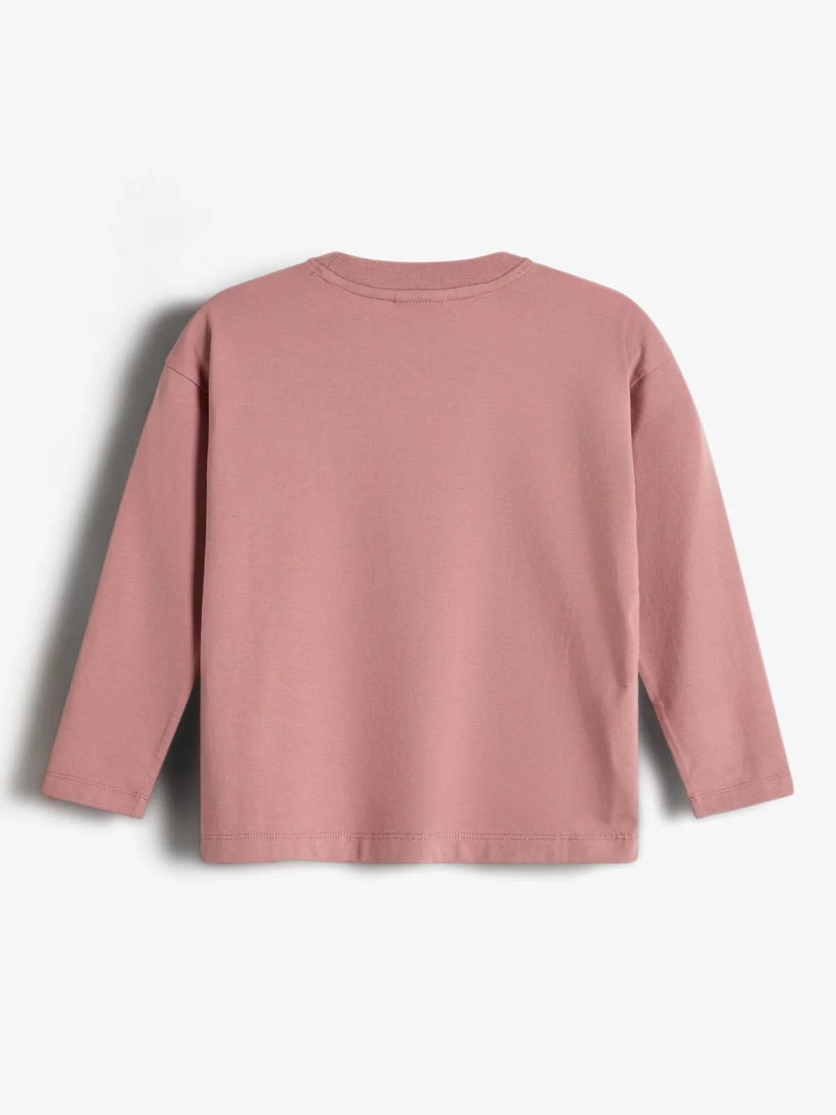 Heart Long Sleeve T-shirt - Kids - Dusty Rose