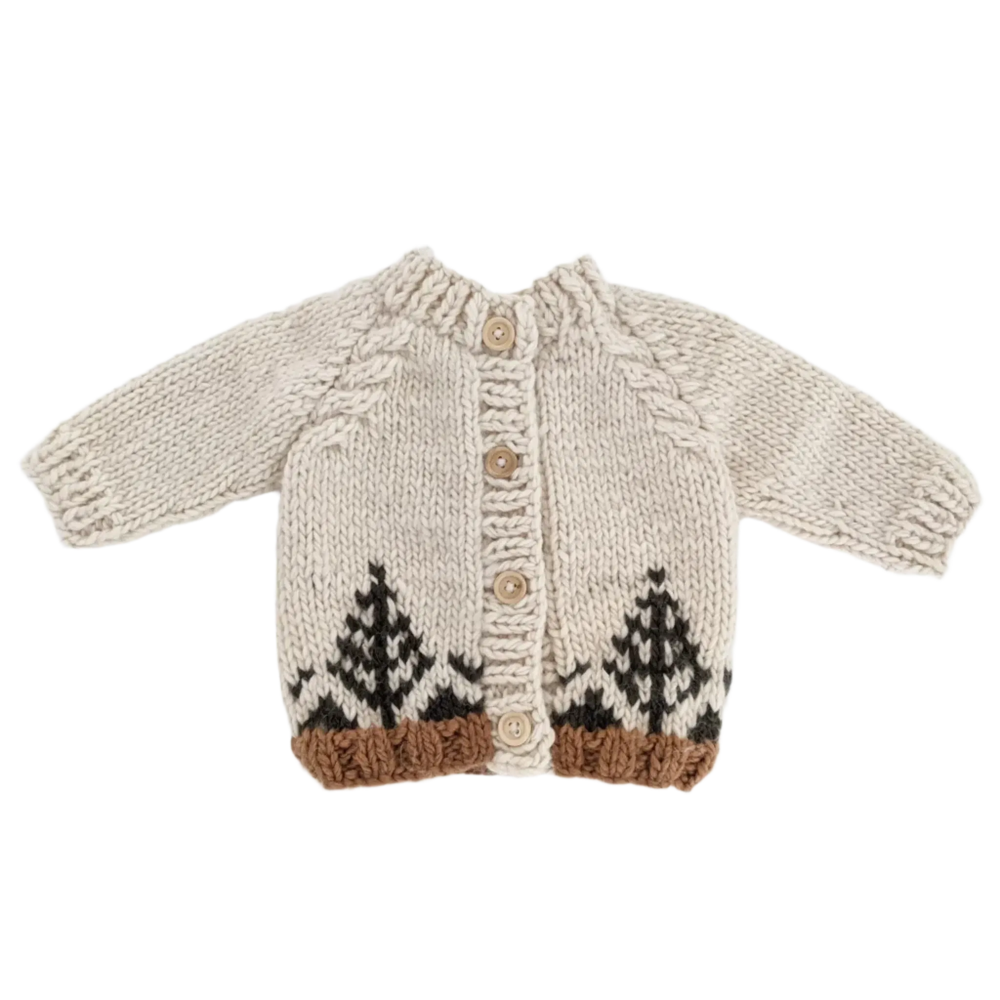 Huggalugs - Knit Cardigan Sweater - Forest