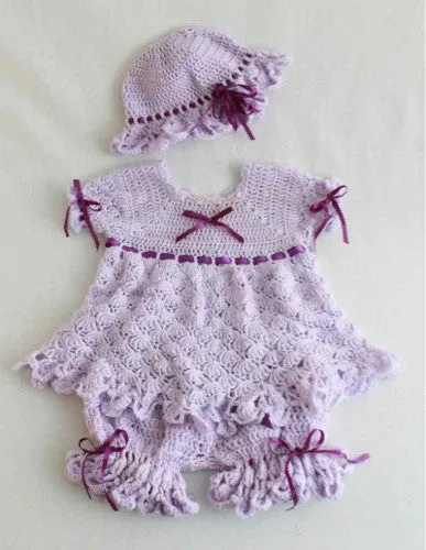 Isabella Purple Dress Set Crochet Pattern