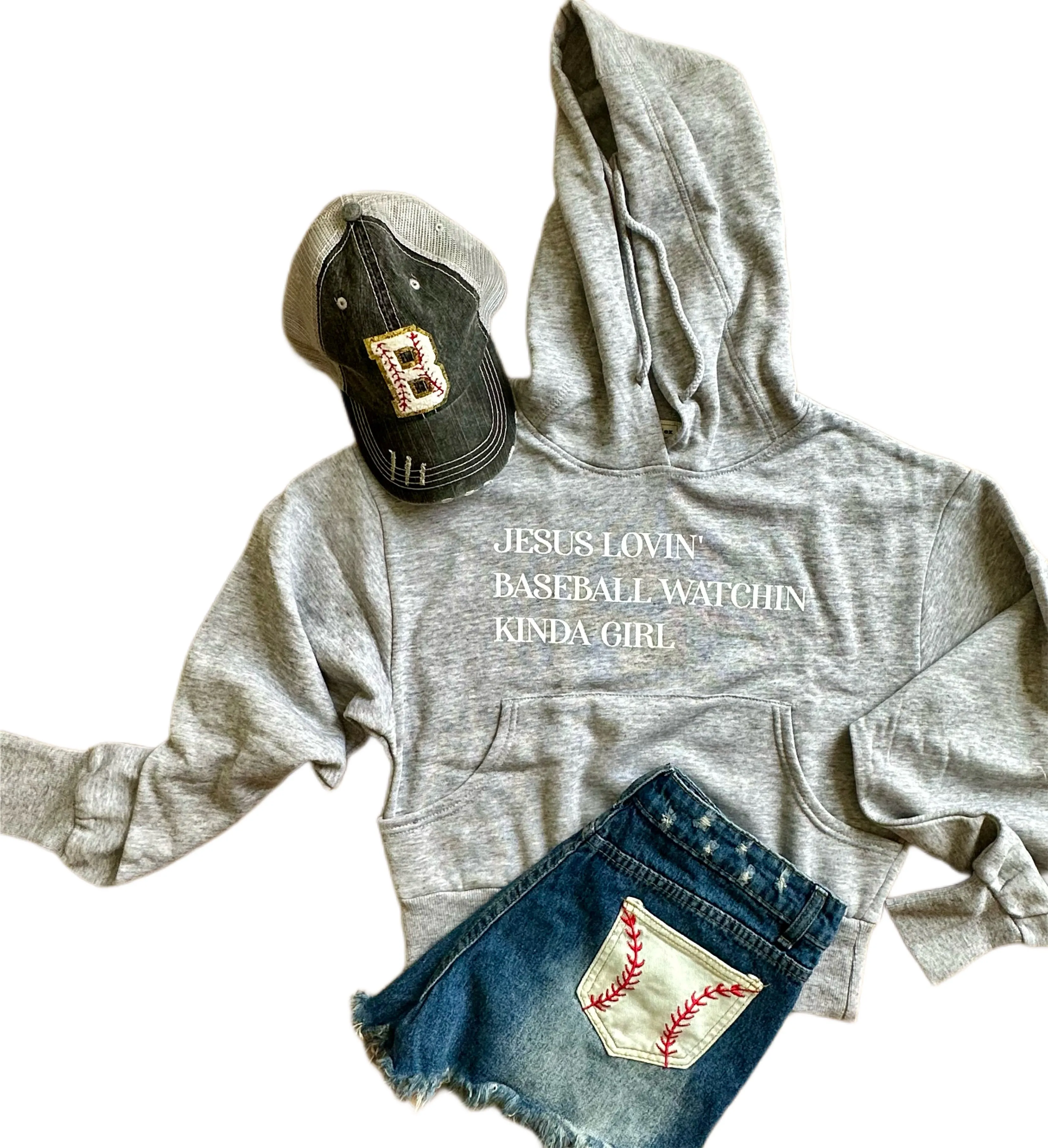 Jesus & Baseball Hooded Sweatshirt