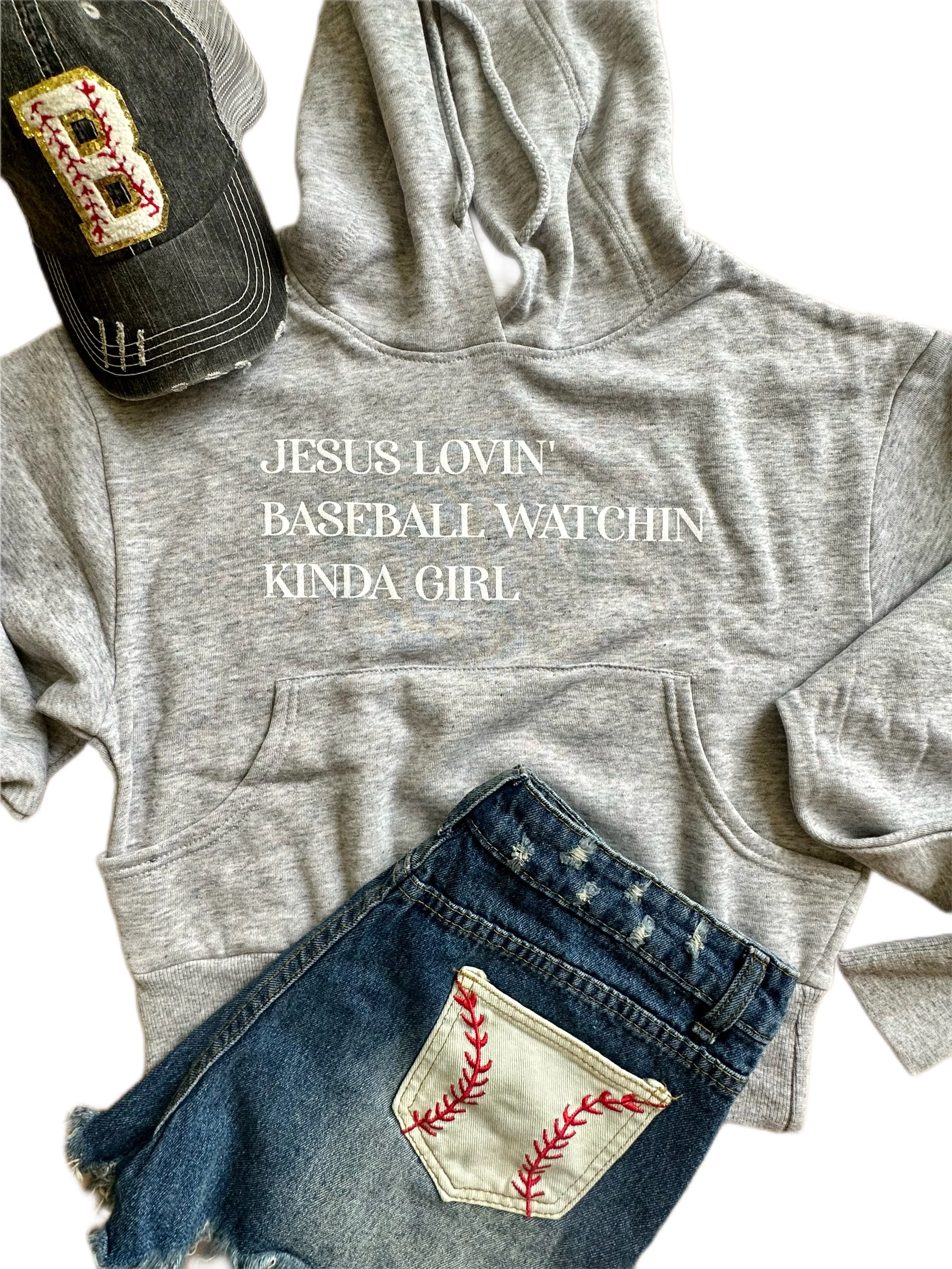 Jesus & Baseball Hooded Sweatshirt